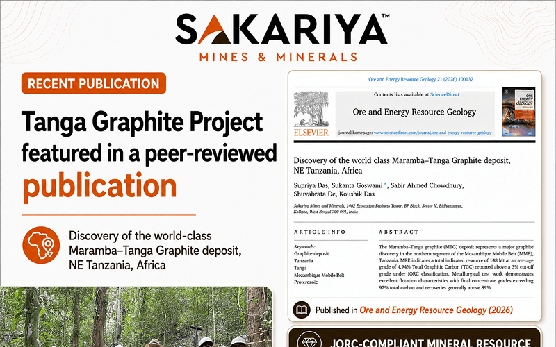 Tanga Graphite Project is featured in a peer-reviewed publication