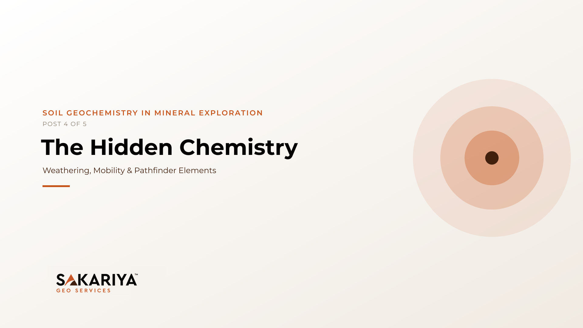 The Hidden Chemistry: Weathering, Mobility & Pathfinder Elements